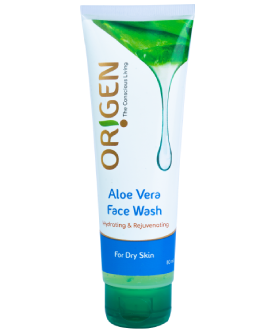 Origen Aloe Vera Hydrating & Moisturizing Face Wash | Fights Sunburn & Refreshes Dull Skin | For Dry Skin (80ml)